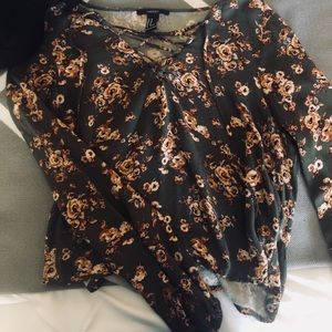 Forever 21 olive green shirt